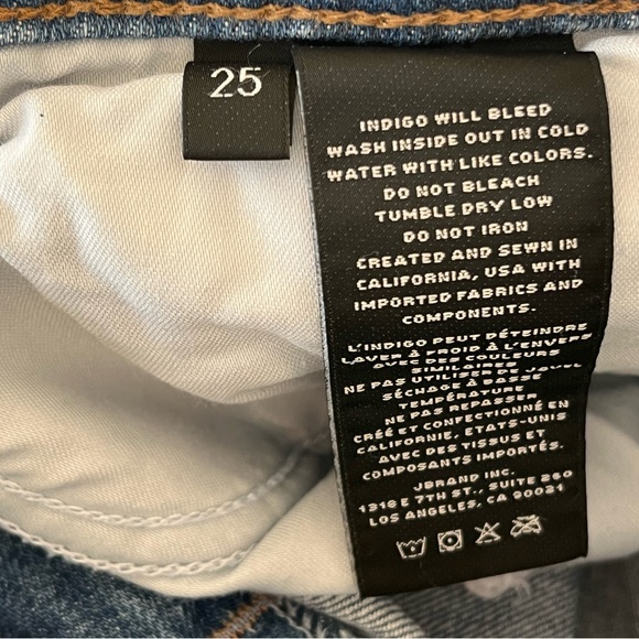 J Brand - Valentina High-Rise Flare Jeans Size 25 Endeavor Wash Long Inseam - Picture 11 of 11